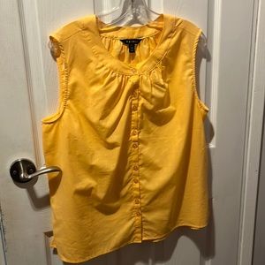 TRIBAL Apricot Sleeveless Blouse NWOT Size L